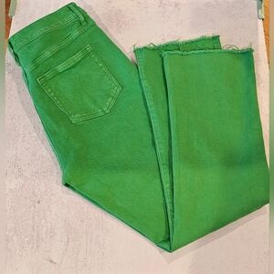 LOFT Bright Green Ankle Jeans
